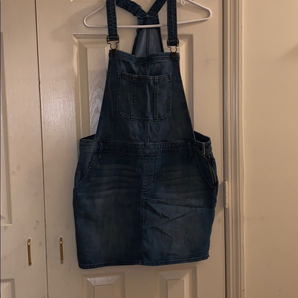 Super cute denim overall dress!!!!!